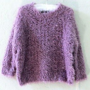 Annie Collection by Renee Ehrlich Kalfus x Target Purple Faux Mohair Sweater
